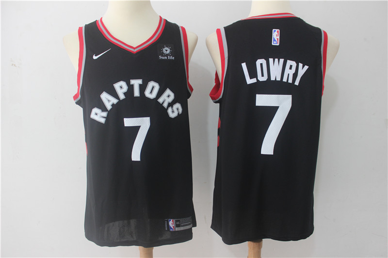 2019 Men Toronto Raptors #7 Lowry black Game Nike NBA Jerseys